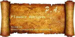 Plavecz Adrienn névjegykártya